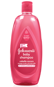 JOHNSON’S® baby shampoo para cabello oscuro