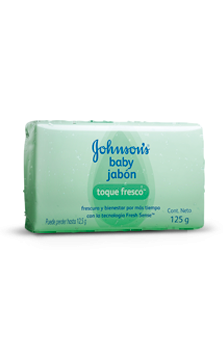 JOHNSON’S® baby jabón cremoso en barra toque fresco